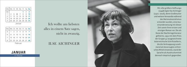 Produktbild: Der literarische Premium-Tischplaner 2027 - Wochenkalender mit Zitaten und Biografien ausgew&auml;hlter Autorinnen und Autoren