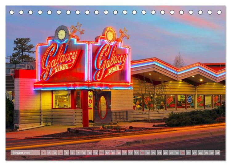 Produktbild: American Diner - es gibt sie noch (Tischkalender 2026 DIN A5 quer), CALVENDO Monatskalender