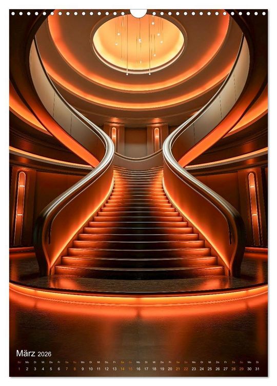 Produktbild: Treppen Architektur (Wandkalender 2026 DIN A3 hoch), CALVENDO Monatskalender