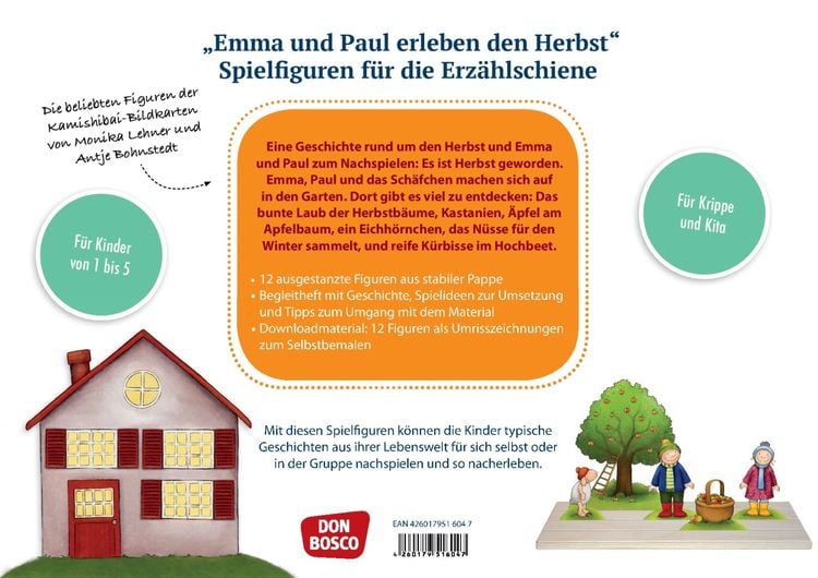 Produktbild: Emma und Paul erleben den Herbst. Erz&auml;hlschienen-Figurenset