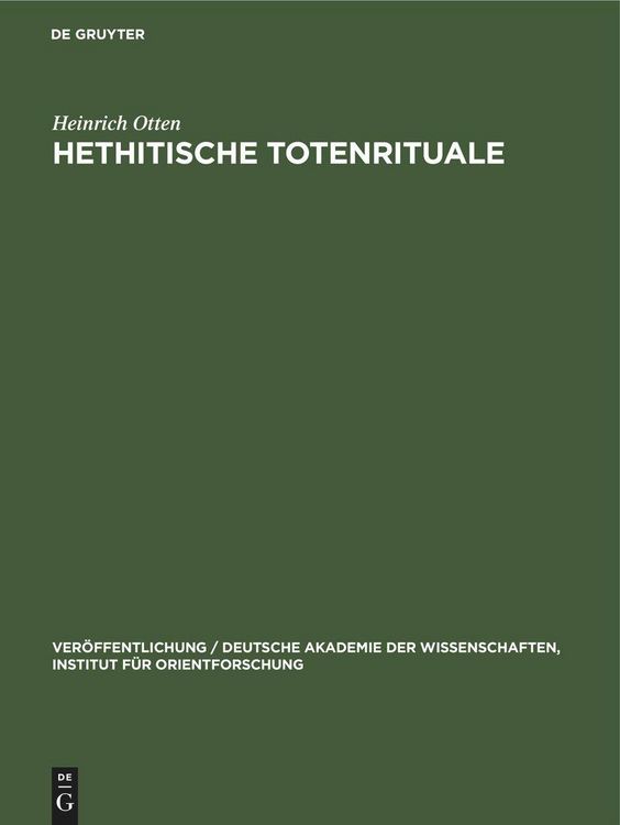 Produktbild: Hethitische Totenrituale