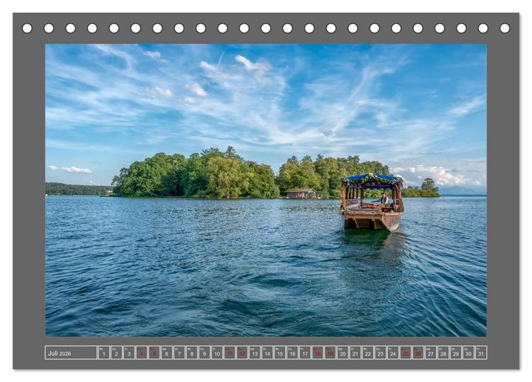 Produktbild: Impressionen vom Starnberger See II (Tischkalender 2026 DIN A5 quer), CALVENDO Monatskalender