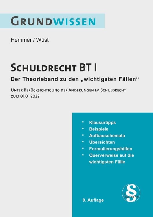 Produktbild: Grundwissen Schuldrecht BT I
