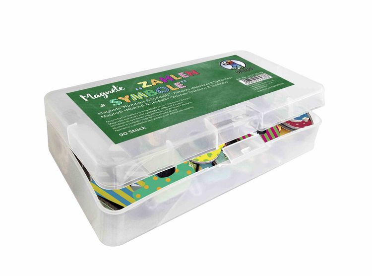 Produktbild: URSUS Dekorationsartikel Magnete Zahlen & Symbole, 90er Set 1,5 - 4,4 cm