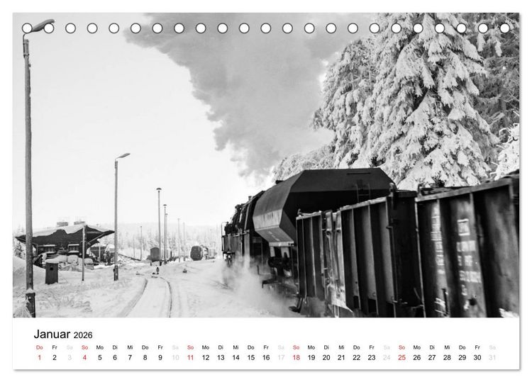 Produktbild: Dampfloks in der DDR (Tischkalender 2026 DIN A5 quer), CALVENDO Monatskalender