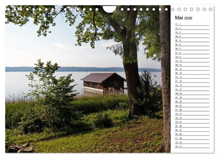 Produktbild: Seest&auml;rke - Der Ammersee (Wandkalender 2026 DIN A4 quer), CALVENDO Monatskalender