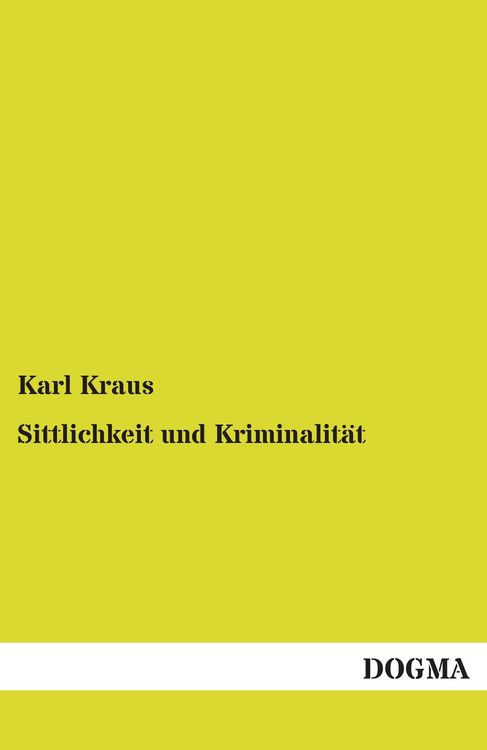 Produktbild: Sittlichkeit und Kriminalit&auml;t