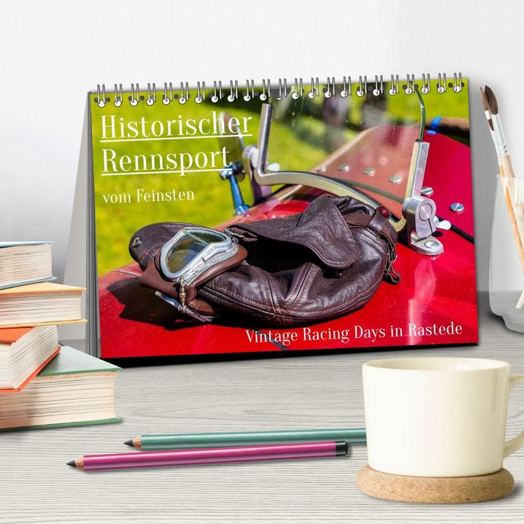 Produktbild: Historischer Rennsport - vom Feinsten (Tischkalender 2026 DIN A5 quer), CALVENDO Monatskalender