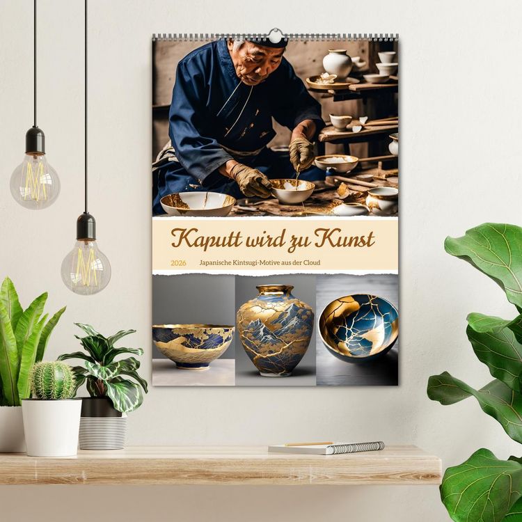 Produktbild: Kaputt wird zu Kunst (Wandkalender 2026 DIN A2 hoch), CALVENDO Monatskalender