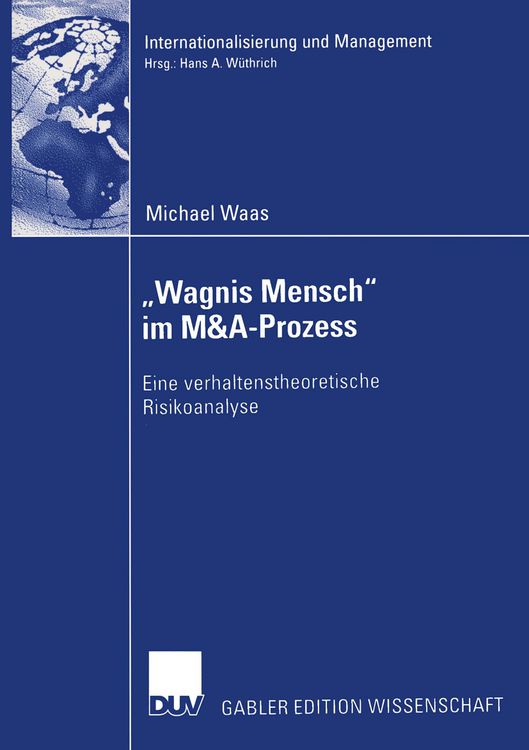 Produktbild: &bdquo;Wagnis Mensch&ldquo; im M&A-Prozess