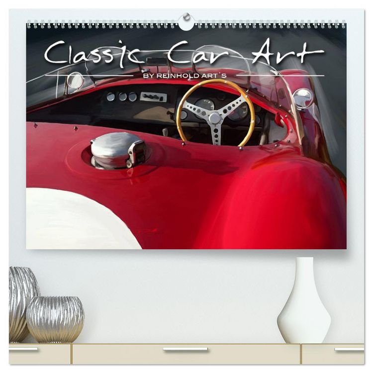 Produktbild: Classic Car Art by Reinhold Art&acute;s (hochwertiger Premium Wandkalender 2026 DIN A2 quer), Kunstdruck in Hochglanz