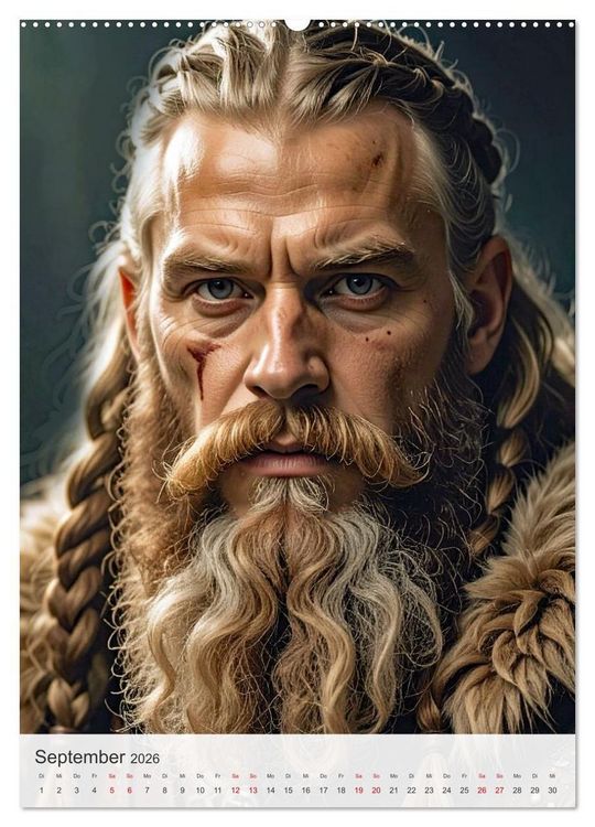 Produktbild: Sturms&ouml;hne St&auml;rke und Mythos der Wikinger (hochwertiger Premium Wandkalender 2026 DIN A2 hoch), Kunstdruck in Hochglanz