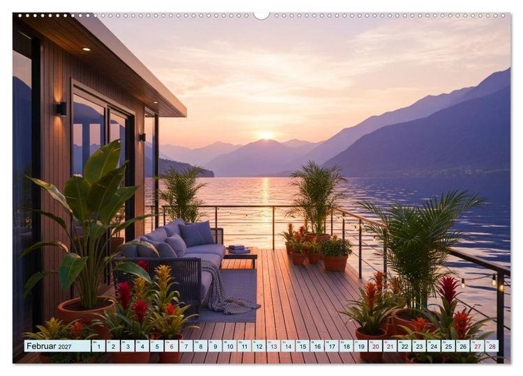 Produktbild: Sanft treibende Urlaubstr&auml;ume (Wandkalender 2027 DIN A2 quer), CALVENDO Monatskalender