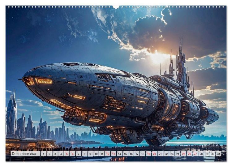 Produktbild: Raumzeit. Geschichten zwischen Sternen (Wandkalender 2026 DIN A2 quer), CALVENDO Monatskalender