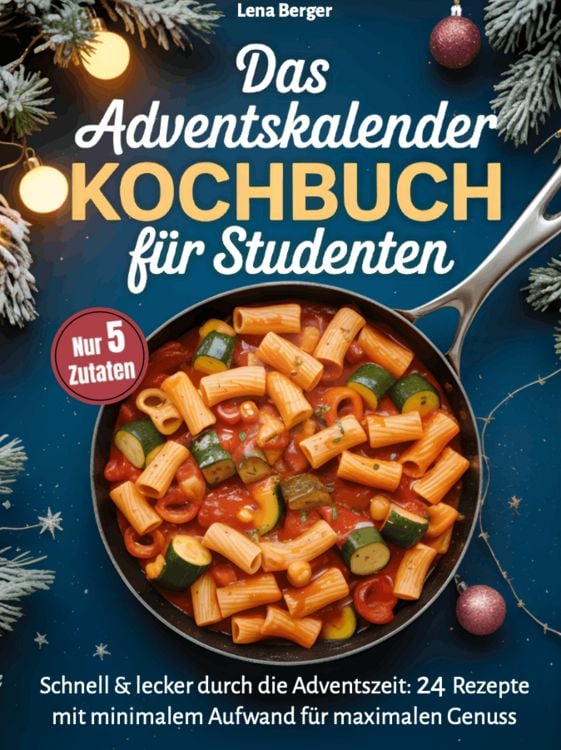Produktbild: Das Adventskalender-Kochbuch f&uuml;r Studenten