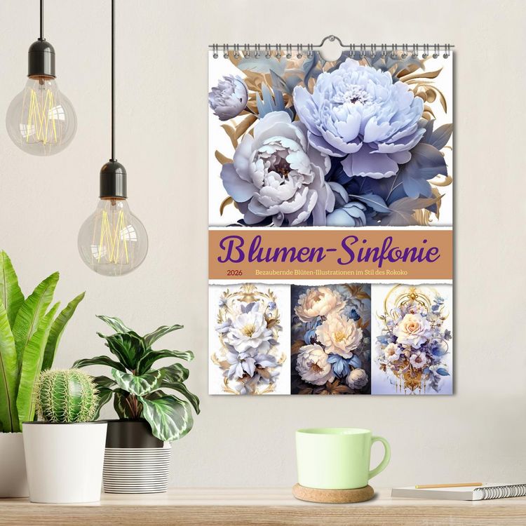 Produktbild: Blumen-Sinfonie (Wandkalender 2026 DIN A4 hoch), CALVENDO Monatskalender