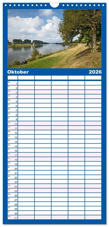 Produktbild: Familienplaner 2026 - Venlo mit 5 Spalten (Wandkalender, 21 x 45 cm) CALVENDO