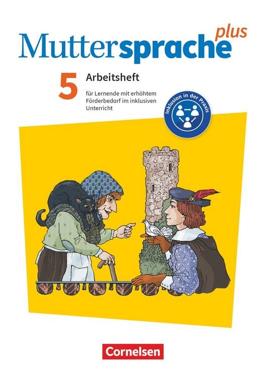 Produktbild: Muttersprache plus 5. Schuljahr. Lern- und Arbeitsheft für Lernende mit erhöhtem Förderbedarf im inklusiven Unterricht