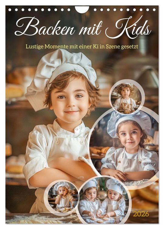 Produktbild: Backen mit Kids (Wandkalender 2026 DIN A4 hoch), CALVENDO Monatskalender