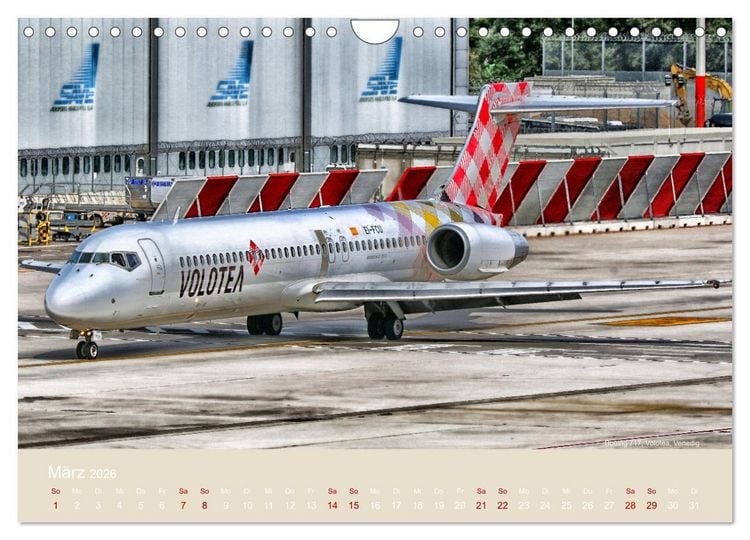 Produktbild: Art of Aviation - Kunstvolle Flugzeuge (Wandkalender 2026 DIN A4 quer), CALVENDO Monatskalender