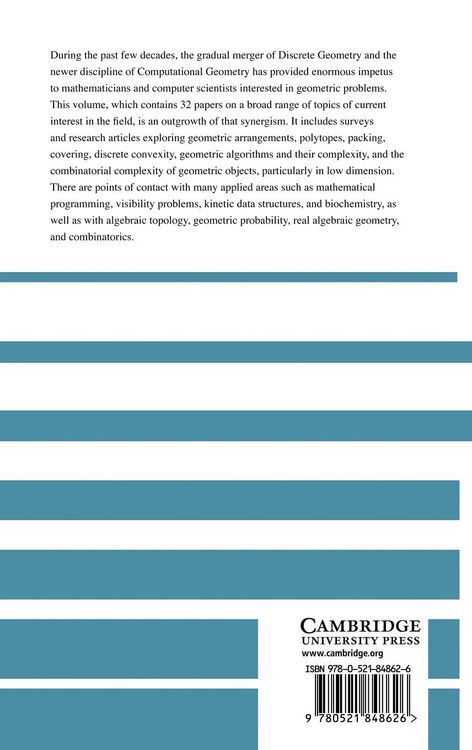 Produktbild: Combinatorial and Computational Geometry