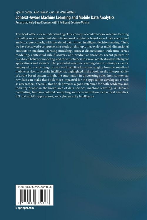 Produktbild: Context-Aware Machine Learning and Mobile Data Analytics