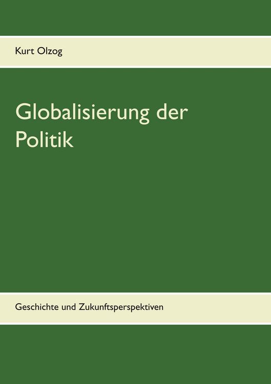 Produktbild: Globalisierung der Politik