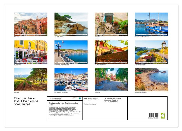 Produktbild: Eine traumhafte Insel Elba Genuss ohne Trubel (Wandkalender 2026 DIN A2 quer), CALVENDO Monatskalender