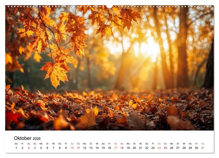 Produktbild: Naturzeit - Ein Jahr im Wandel (hochwertiger Premium Wandkalender 2026 DIN A2 quer), Kunstdruck in Hochglanz