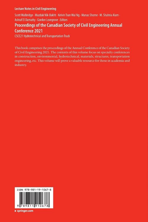 Produktbild: Proceedings of the Canadian Society of Civil Engineering Annual Conference 2021