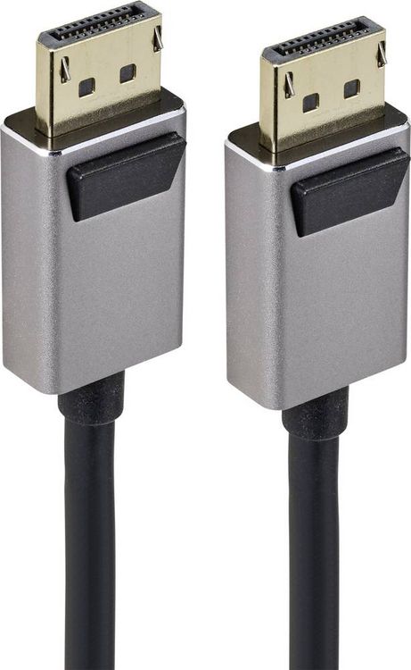 Produktbild: SpeaKa Professional DisplayPort Anschlusskabel DisplayPort Stecker, DisplayPort Stecker 2.00 m Schwarz SP-9510456 8K UHD DisplayPort-Kabel