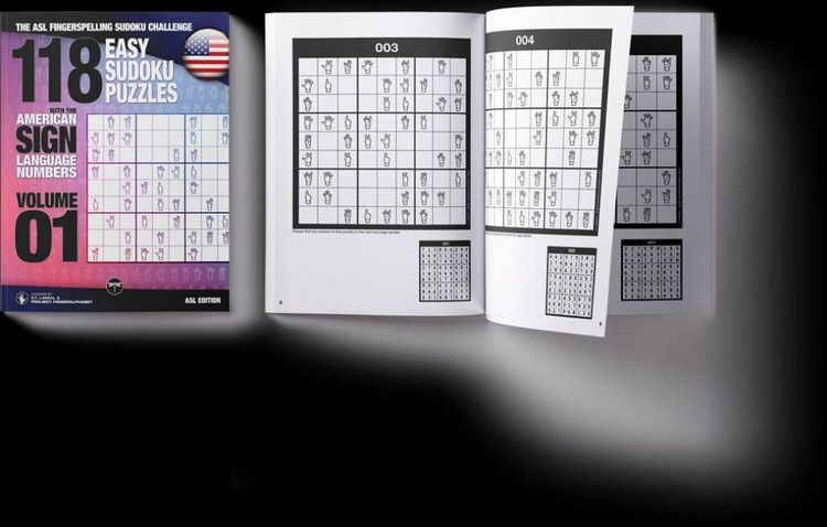Produktbild: 118 Easy Sudoku Puzzles with the American Sign Language Numbers
