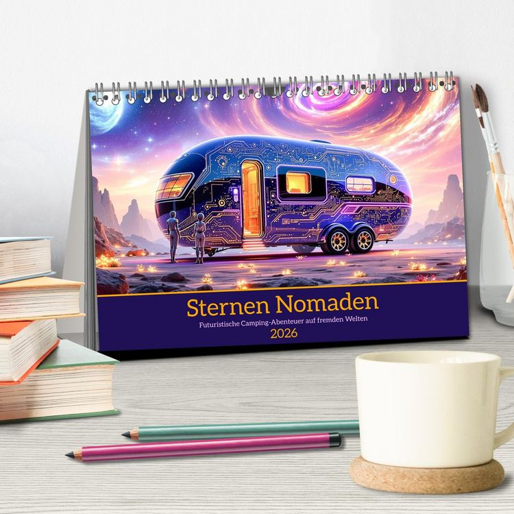 Produktbild: Sternen Nomaden (Tischkalender 2026 DIN A5 quer), CALVENDO Monatskalender