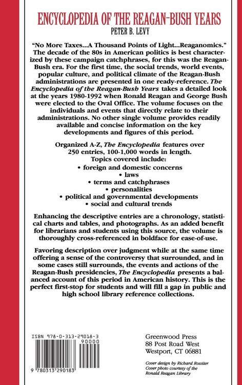 Produktbild: Encyclopedia of the Reagan-Bush Years