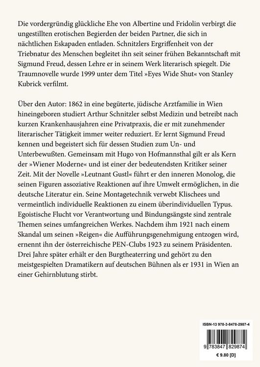 Produktbild: Traumnovelle (Gro&szlig;druck)