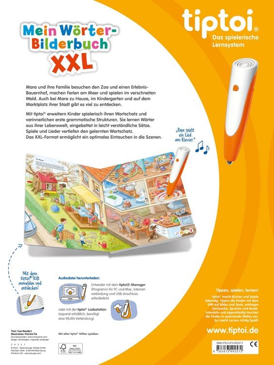 Produktbild: tiptoi&reg; Mein W&ouml;rter-Bilderbuch XXL