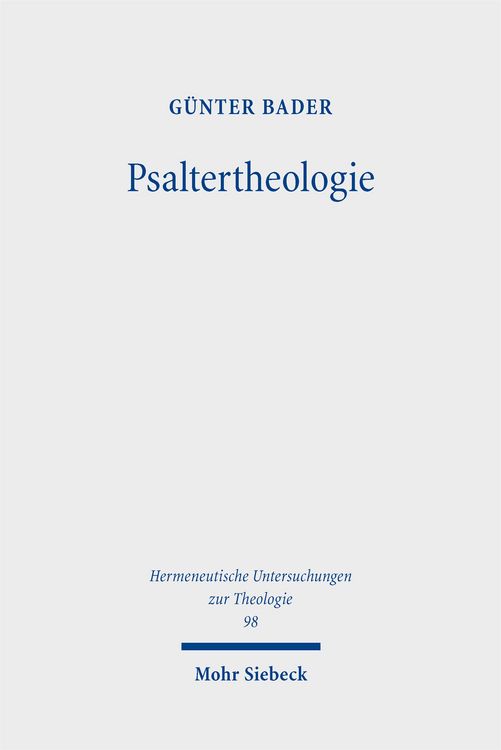 Produktbild: Psaltertheologie