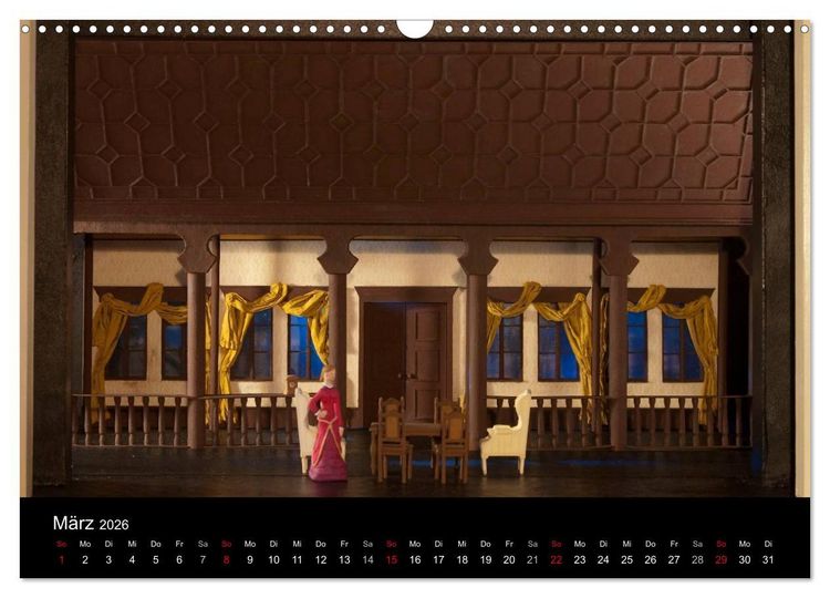 Produktbild: B&uuml;hnenbildmodelle (Wandkalender 2026 DIN A3 quer), CALVENDO Monatskalender