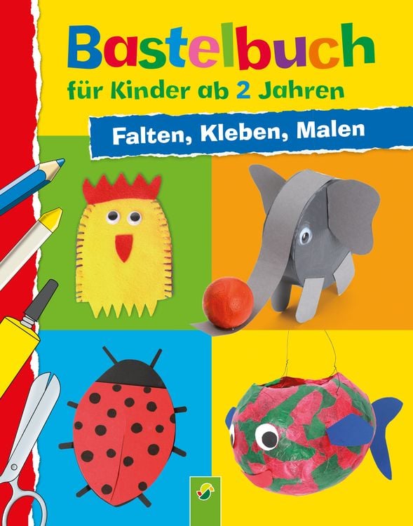 Produktbild: Bastelbuch für Kinder ab 2 Jahren: Falten, Kleben, Malen