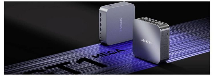 Produktbild: GEEKOM Mini PC GT1 Mega Intel&reg; Core&trade; Ultra 9 185H 5.1 GHz 16 GB RAM 1 TB SSD Intel Win 11 Pro GT1 Mega U9