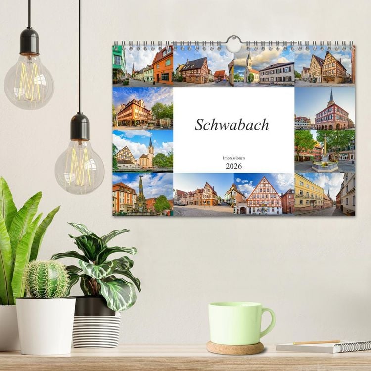 Produktbild: Schwabach Impressionen (Wandkalender 2026 DIN A4 quer), CALVENDO Monatskalender