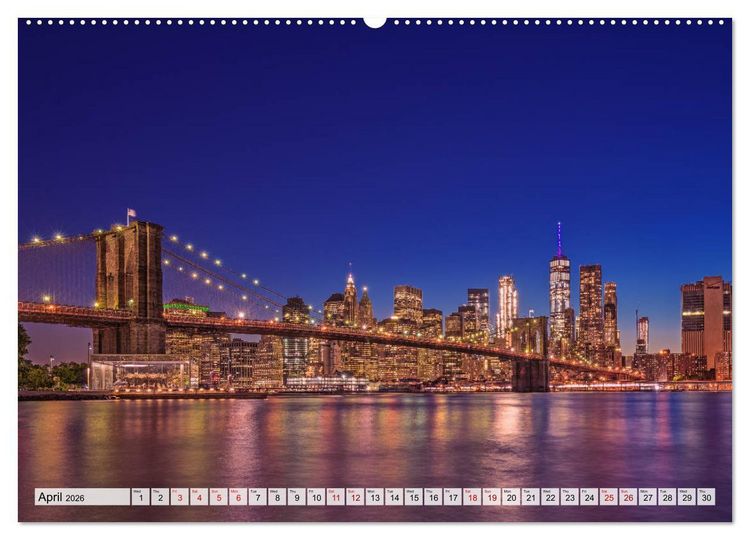 Produktbild: New York City Perspectives (High Quality Premium Wall Calendar 2026 DIN A2 landscape),CALVENDO 12 Month Wall Calendar