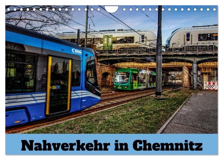 Produktbild: Nahverkehr in Chemnitz (Wandkalender 2026 DIN A4 quer), CALVENDO Monatskalender
