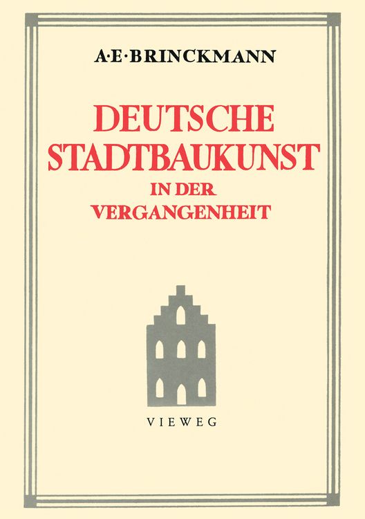 Produktbild: Deutsche Stadtbaukunst in der Vergangenheit