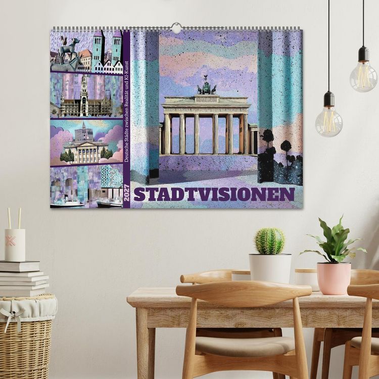 Produktbild: Stadtvisionen (Wandkalender 2027 DIN A2 quer), CALVENDO Monatskalender