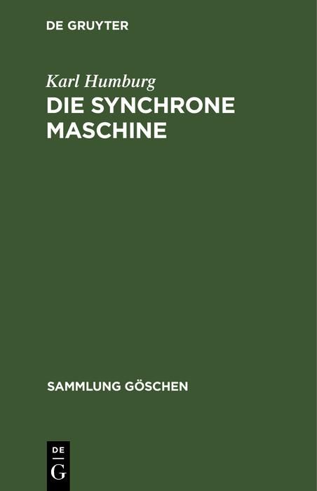 Produktbild: Die synchrone Maschine