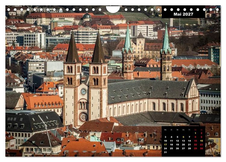 Produktbild: W&uuml;rzburg - Die Perle Unterfrankens (Wandkalender 2027 DIN A4 quer), CALVENDO Monatskalender