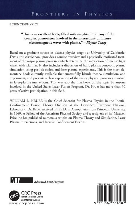 Produktbild: The Physics Of Laser Plasma Interactions