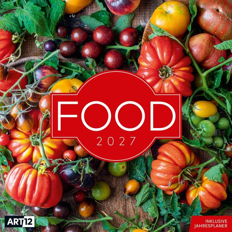 Produktbild: Food Kalender 2027 - 30x30 - Art12