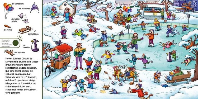Produktbild: H&ouml;r mal (Soundbuch): Wimmelbuch: Herbst und Winter